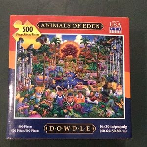 Dowdle “Animals of Eden” Premium Puzzle 500 Pieces Like New, Excellent Condition